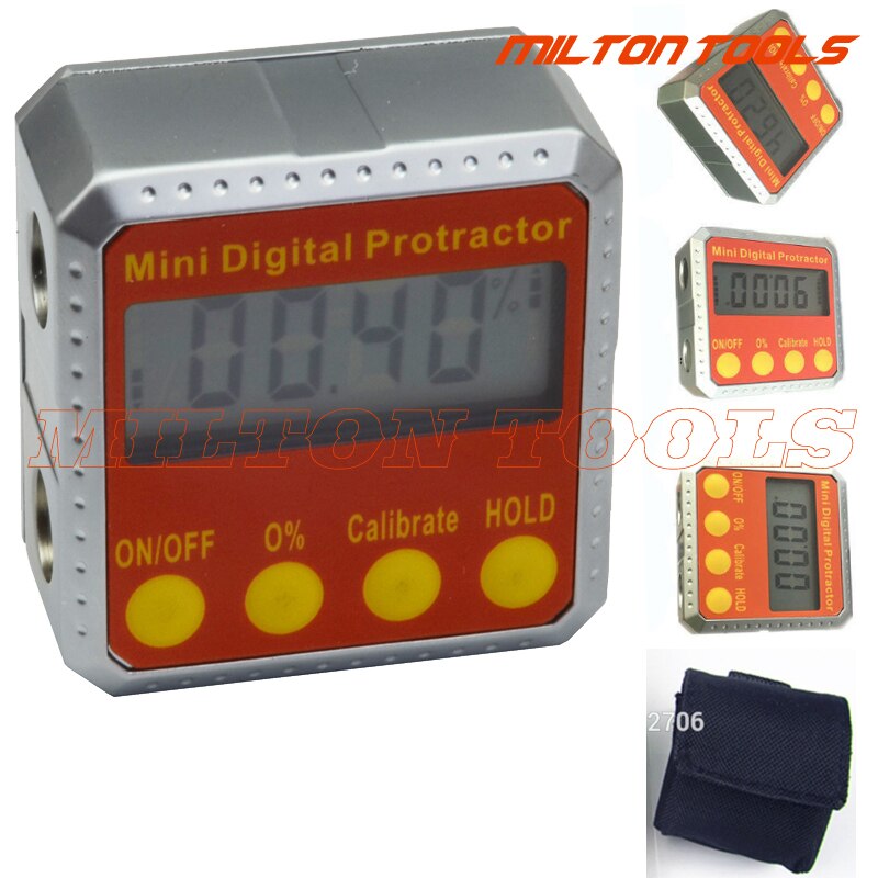 2sides magnets Digital Protractor Inclinometer Digital Bevel Box level tool electronic angle gauge