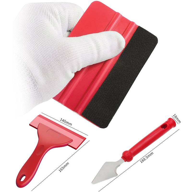 Car Vinyl Wrap Window Tint Film Tools Kit Squeegee Retractable Utility Knife and Snap-off Blades Vinyl Cutter Corner Squeegee