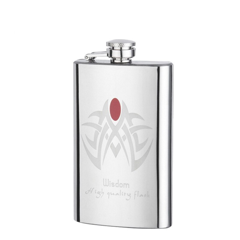 Flagon my liqueur Whisky alcool vodka hanche | Miroir , dessin en acier inoxydable, style , vodka hanche bouteille à vin d'extérieur Portable