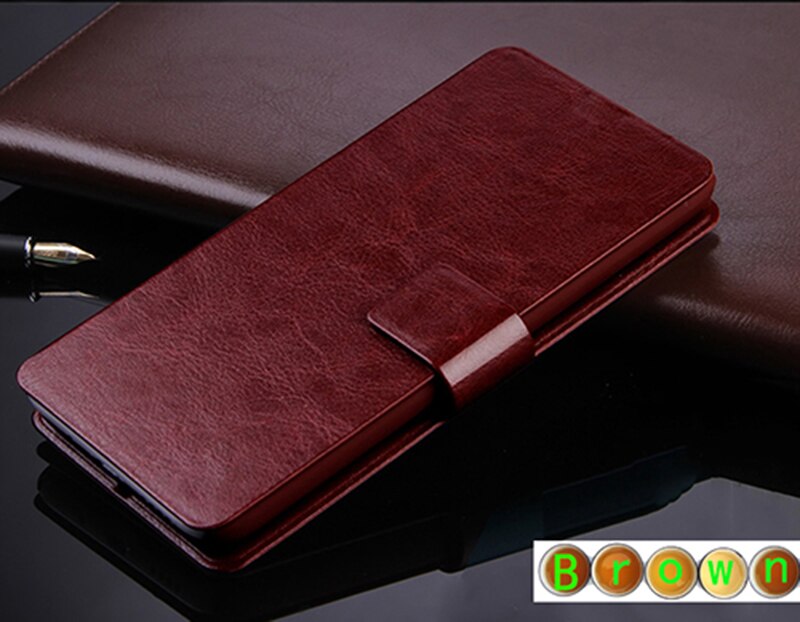 For Lenovo K5 Play L38011 Case 5.7'' Business Flip Wallet Leather Phone Fundas Cover Capa: DS Brown