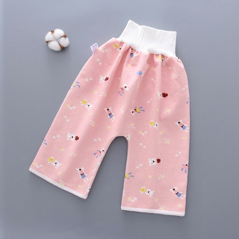 Comfy Baby Luier Rok Zuigeling Training Broek Kids Absorberende Nappy Shorts Rok Lekvrije Slapen Bed Potje Trainining: S3 Training Pants / L  4-12Years