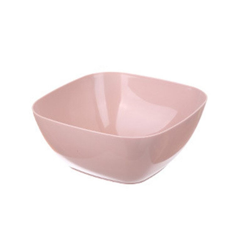 Bandeja cuadrada de plástico para fruta, plato para ensalada de dulces, cuenco, cesta, 3 colores, #4g20