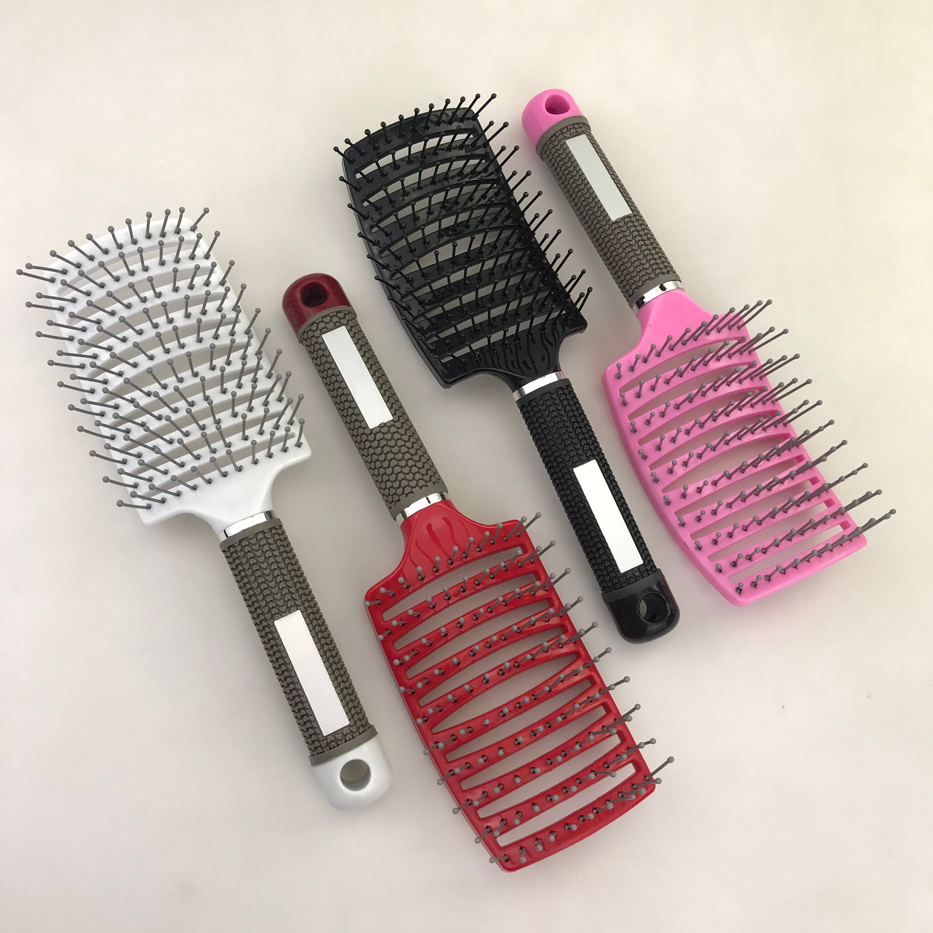 Isheeny metall stift svans kammar salong hår kam svart råtta för styling frisör utjämning kam kam för klippning