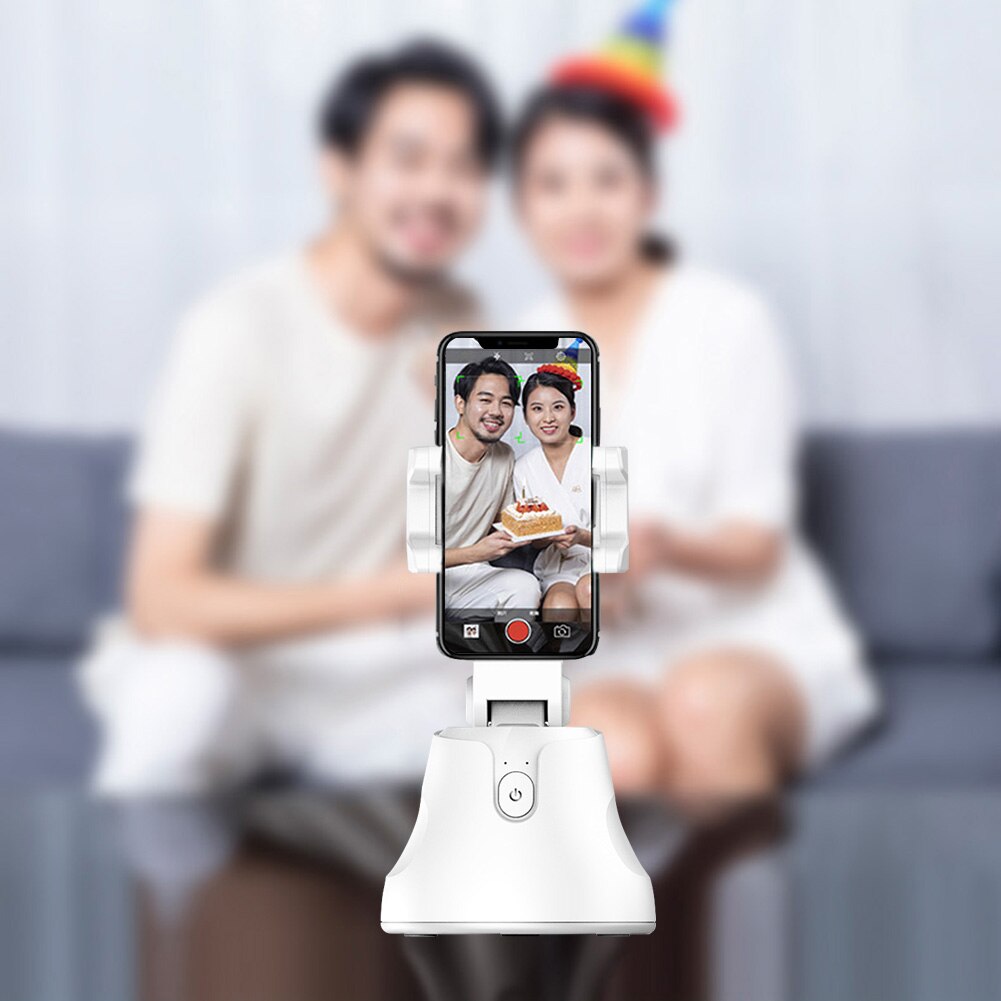Draagbare All-In-Een Auto Smart Schieten Selfie Stok, 360 Rotatie Auto Gezicht Tracking Object Tracking Vlog Camera Telefoon Houder