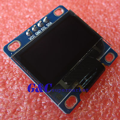 Blauw 3-5 v 0.96 "I2C Seriële 128X64 OLED LCD LED Display Module