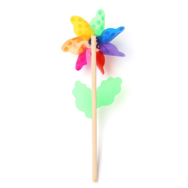 Hbb Windmolen Speelgoed Kinderen Kids Tuin Decoratie 7 Bladeren Kleurrijke Buiten Spinner