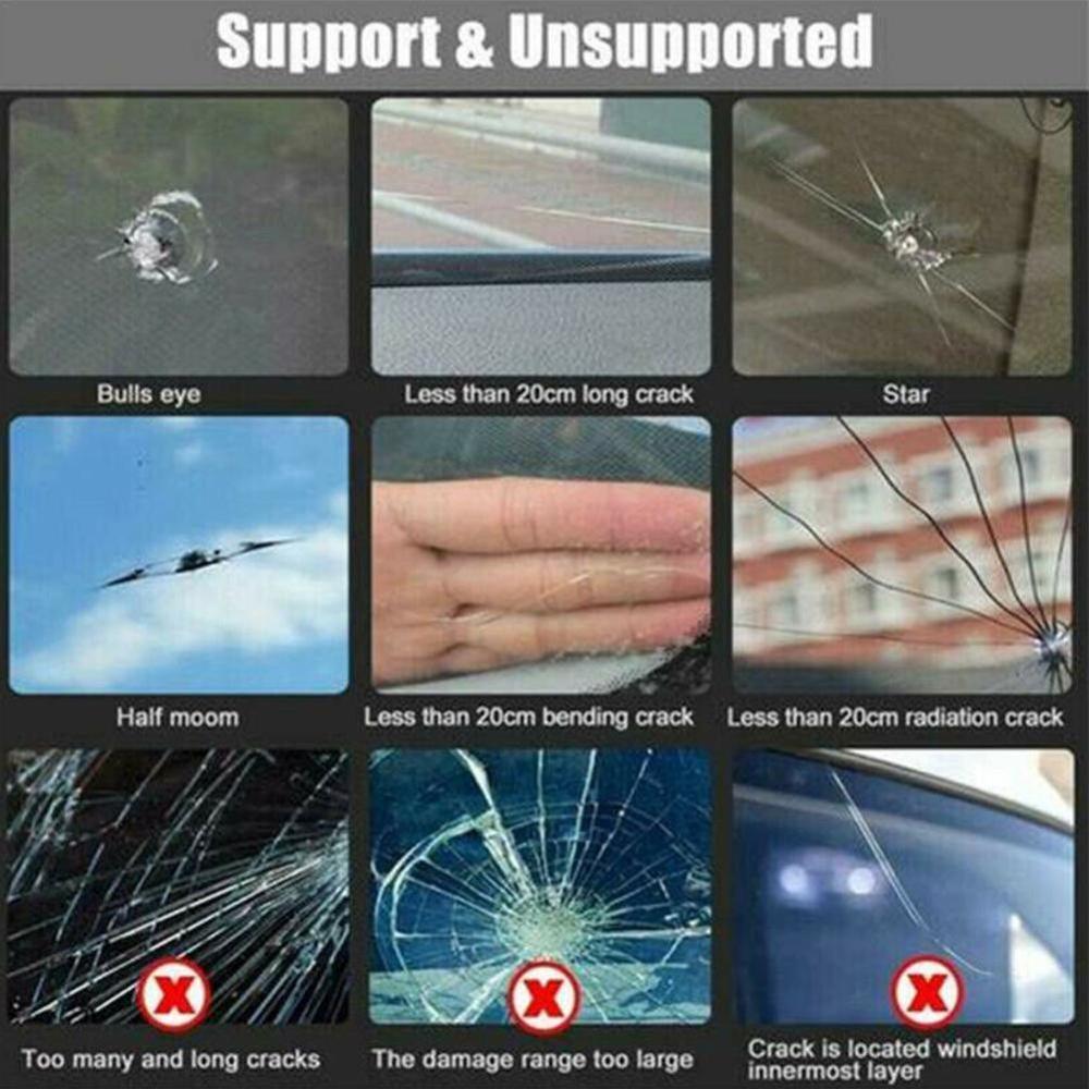 Auto Glass Scratch Crack Restore Tool Car Windshield Repair Resin Kit DIY Car Window Repair Tools Window glass Curing Glue