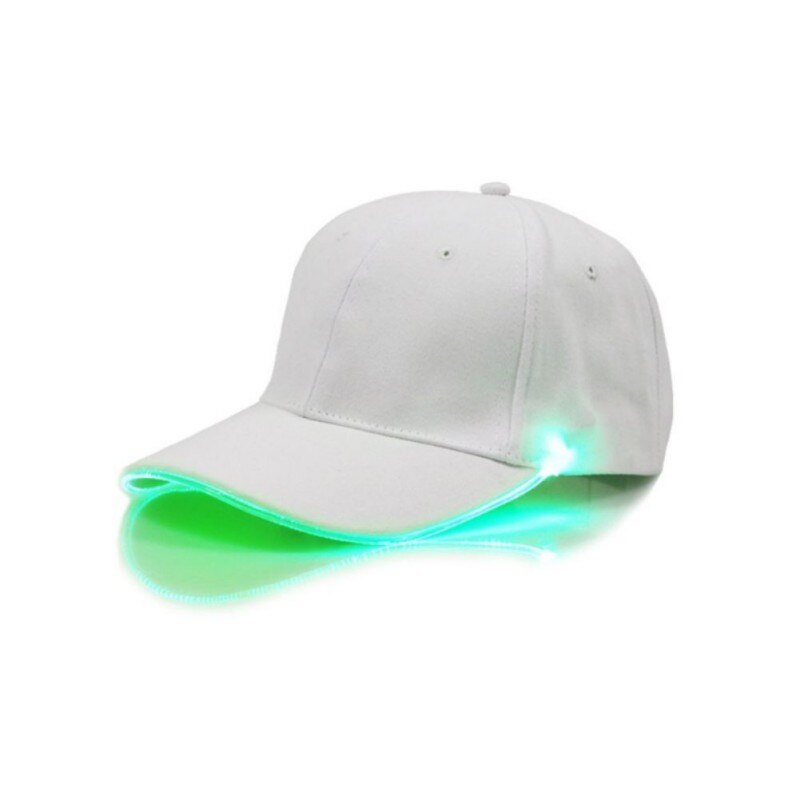 Gorras de béisbol con luz LED y gorro de vacaciones luminoso: W4