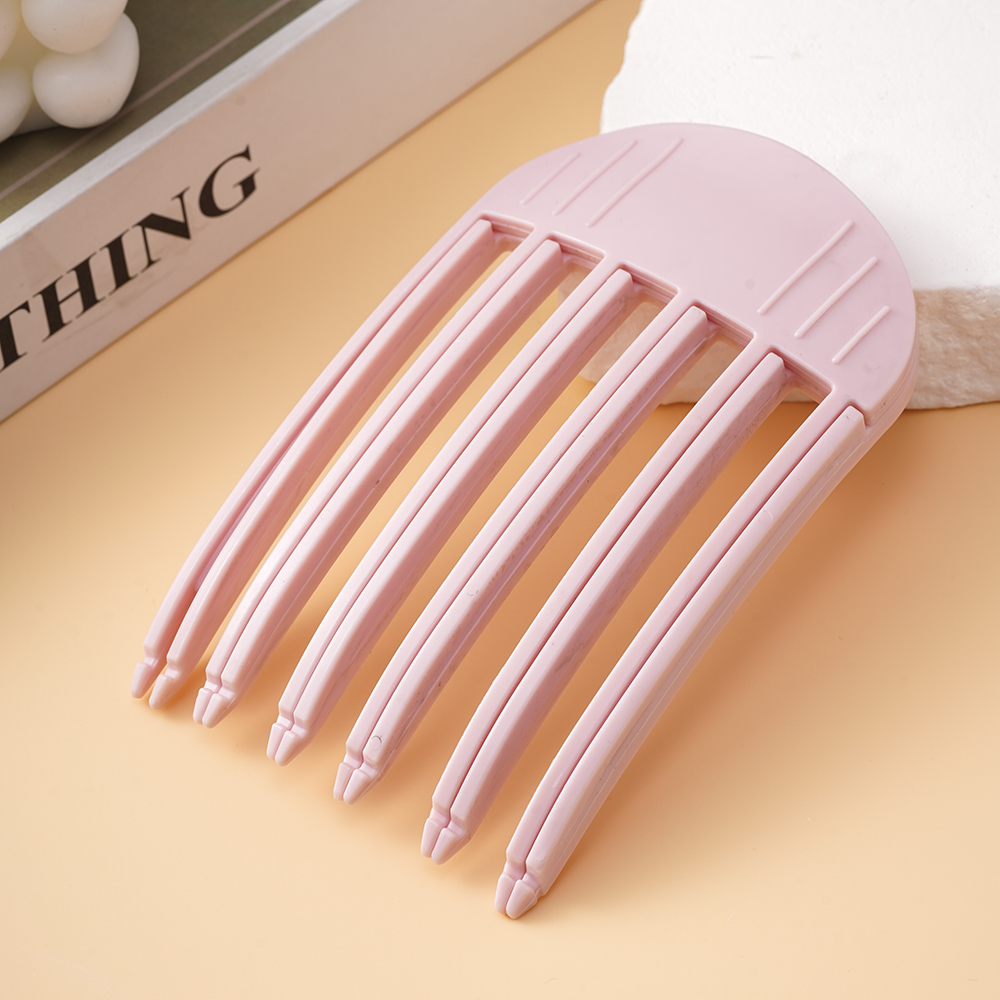 Fluffy Hairpin Curling Bangs Clips Hair Roots Volumizing Hair Clips Women Curling Fixed Shape Clips Volume Hair Roller: Pink