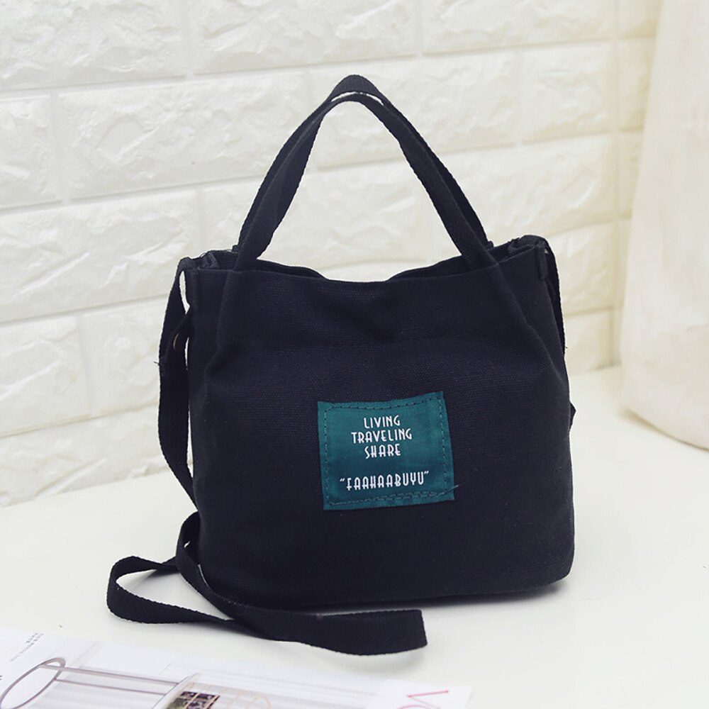 Kstyle 9108 Korean Top Seller Premium Canvas Women Sling Bag Handbag Handbeg Wanita: Black