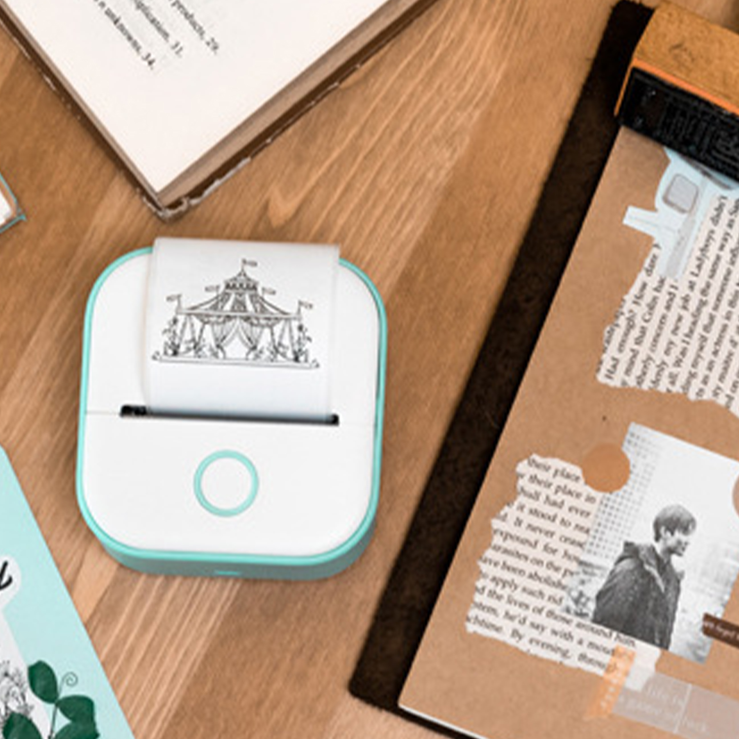 Mini Termoprinter Trådløs Lommetyper DIY Klistremerke Skriver Bærbar Etikett Skriver Journal Planlegger Dekor Verktøy