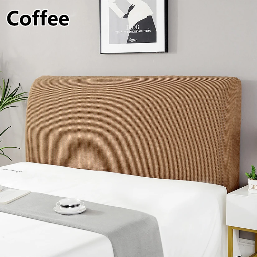 Einfache Nacht Abdeckung Elastische Verdicken Schutz Kopfteil fallen Staub-nachweisen nordisch Schlafzimmer Bett Kissen Abdeckung Haus Dekoration: 180*65cm / Burgunderrot