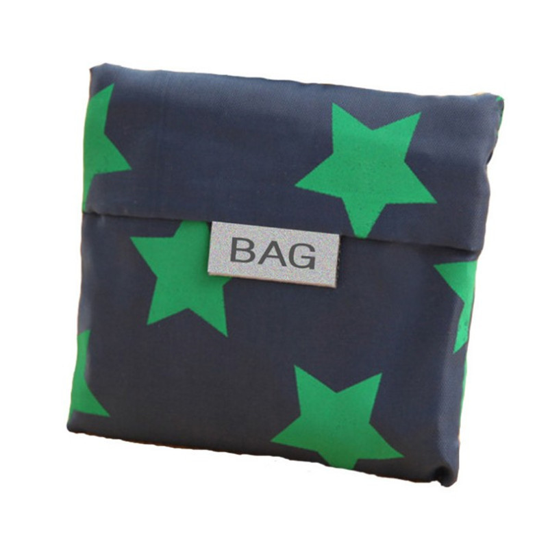 Neue Druck Faltbare GrüNe Einkaufstasche Tote Falten Beutel Handtaschen Bequem Große-kapazität Lagerung Taschen