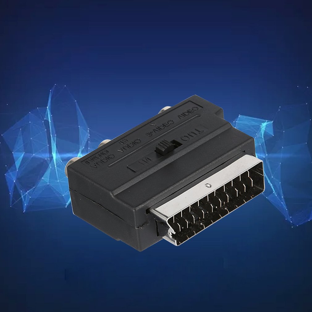 RGB péritel à 3 RCA s-vidéo adaptateur Composite RCA SVHS s-vidéo AV TV Audio pour enregistreur vidéo TV télévision projecteur