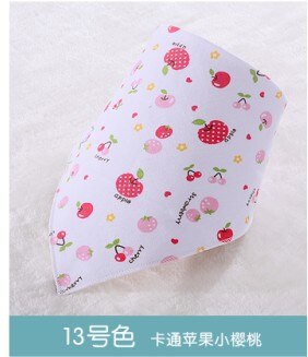 Baby Driehoek Speeksel Handdoek Katoen Dubbele Knop Moeder En Baby Benodigdheden Bib: 8