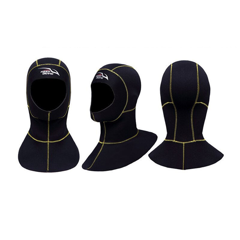 3MM Neoprene Scuba Diving Hood with Shoulder Wetsuit Hood Snorkeling Hat Headgear TOO789