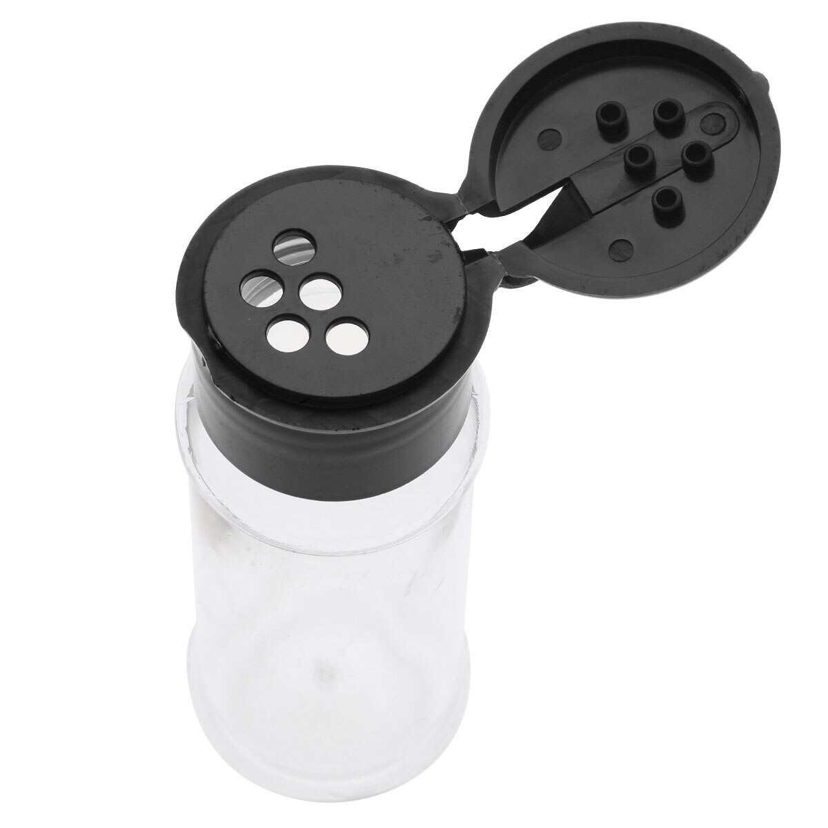 Botes de plástico para especias, tarro para condimentos, sal, pimienta, botellas para condimentos de barbacoa, botes de vinagrera, botellas con tapas de tamiz, 10 Uds., 100ml