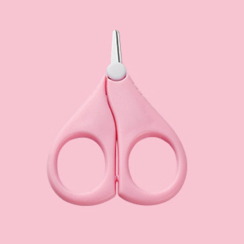 Bébé Portable lame courte ciseaux à ongles doigts orteils coupe-ongles coupe-ciseaux Mini manucure Cutter bébé soins des ongles 1 pièces: Rose