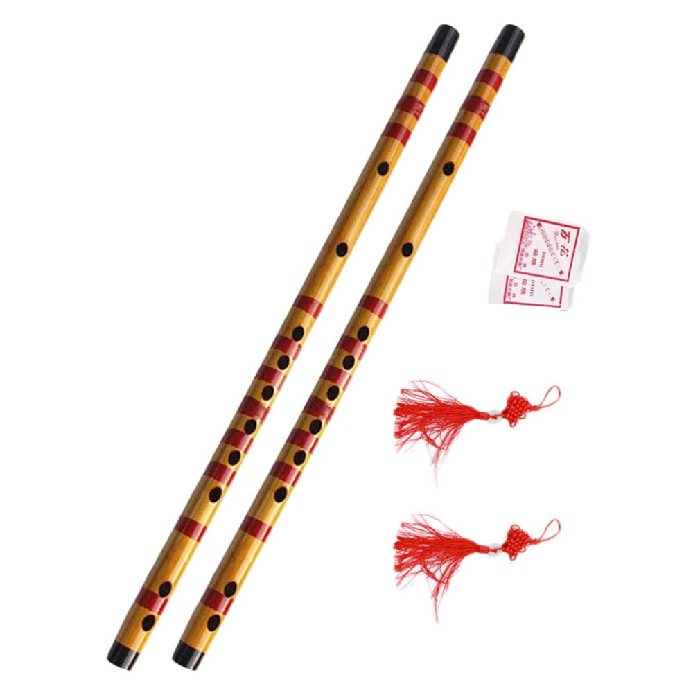 1 Set/2pcs Bamboo Flute Traditional Musical Instru... – Grandado