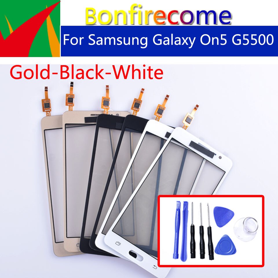 5.0&quot;For Samsung Galaxy On5 G5500 G550 G550FY Touch Screen Panel Sensor Digitizer Glass Touchscreen NO LCD