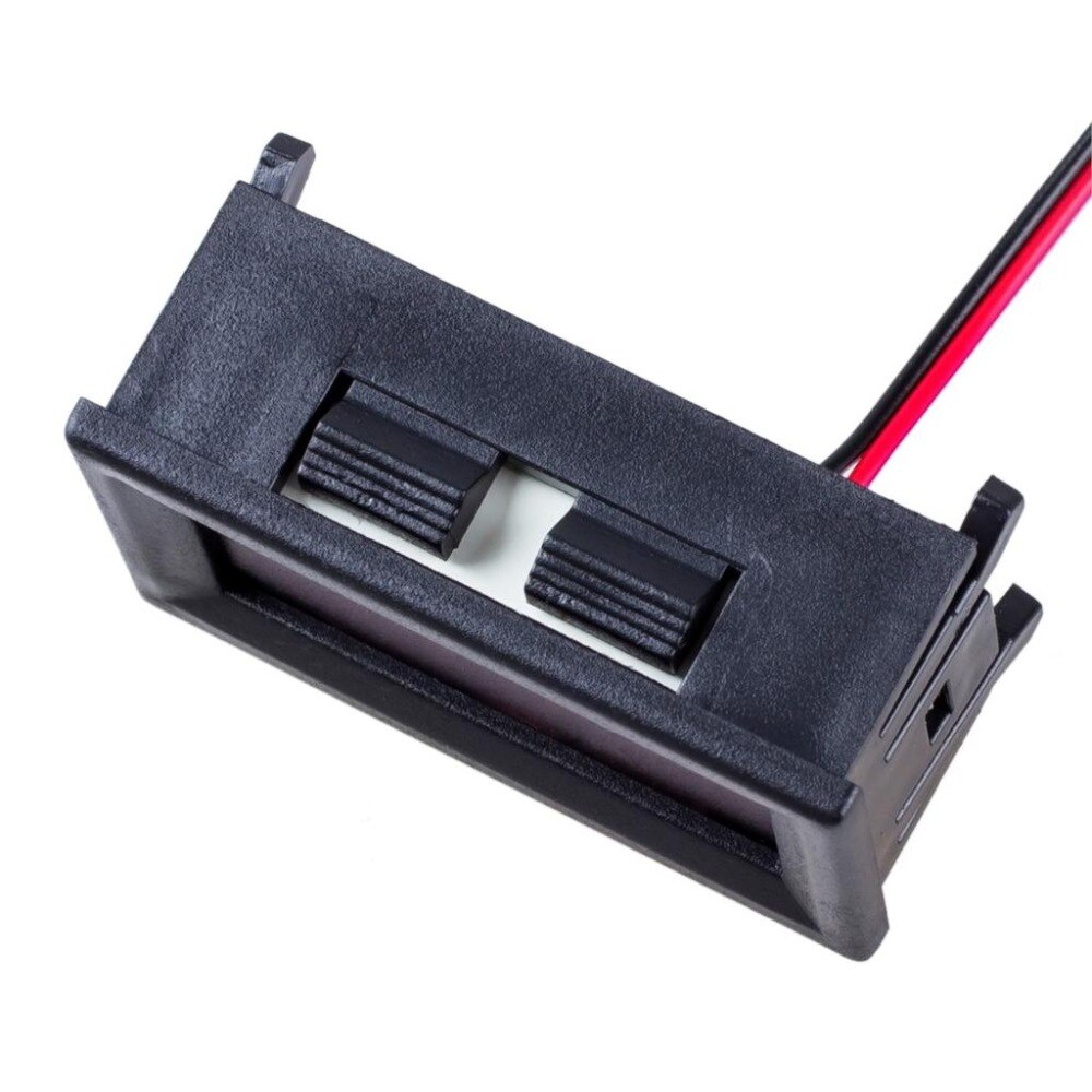 1pc diy mini voltmeter tester digital spænding test batteri  dc 0-30v 0-100v 3 ledninger rød grøn blå til auto bil ledet display måler