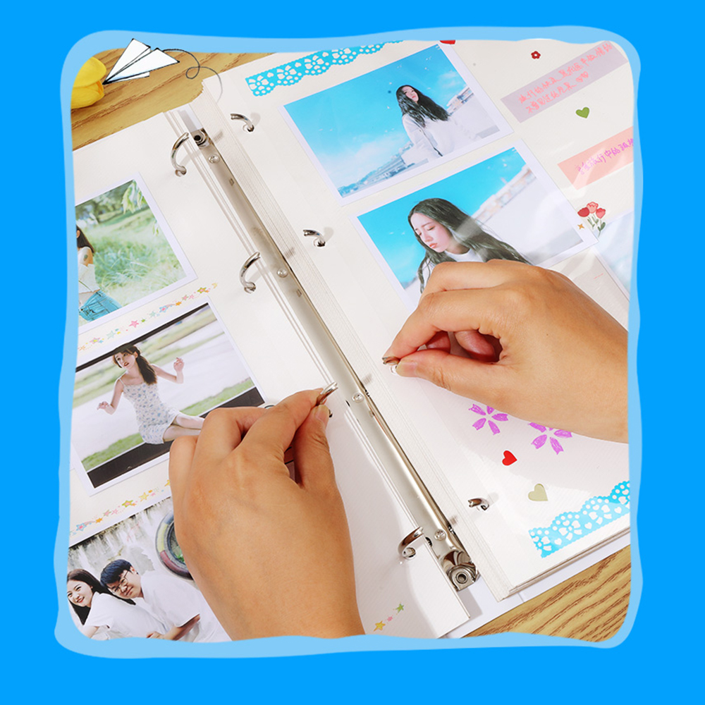 Loose-leaf Photo Album Large Capacity 30/40 Pages DIY Self Adhesive Commemorative Photo Storage Scrapbook Family Memory Book