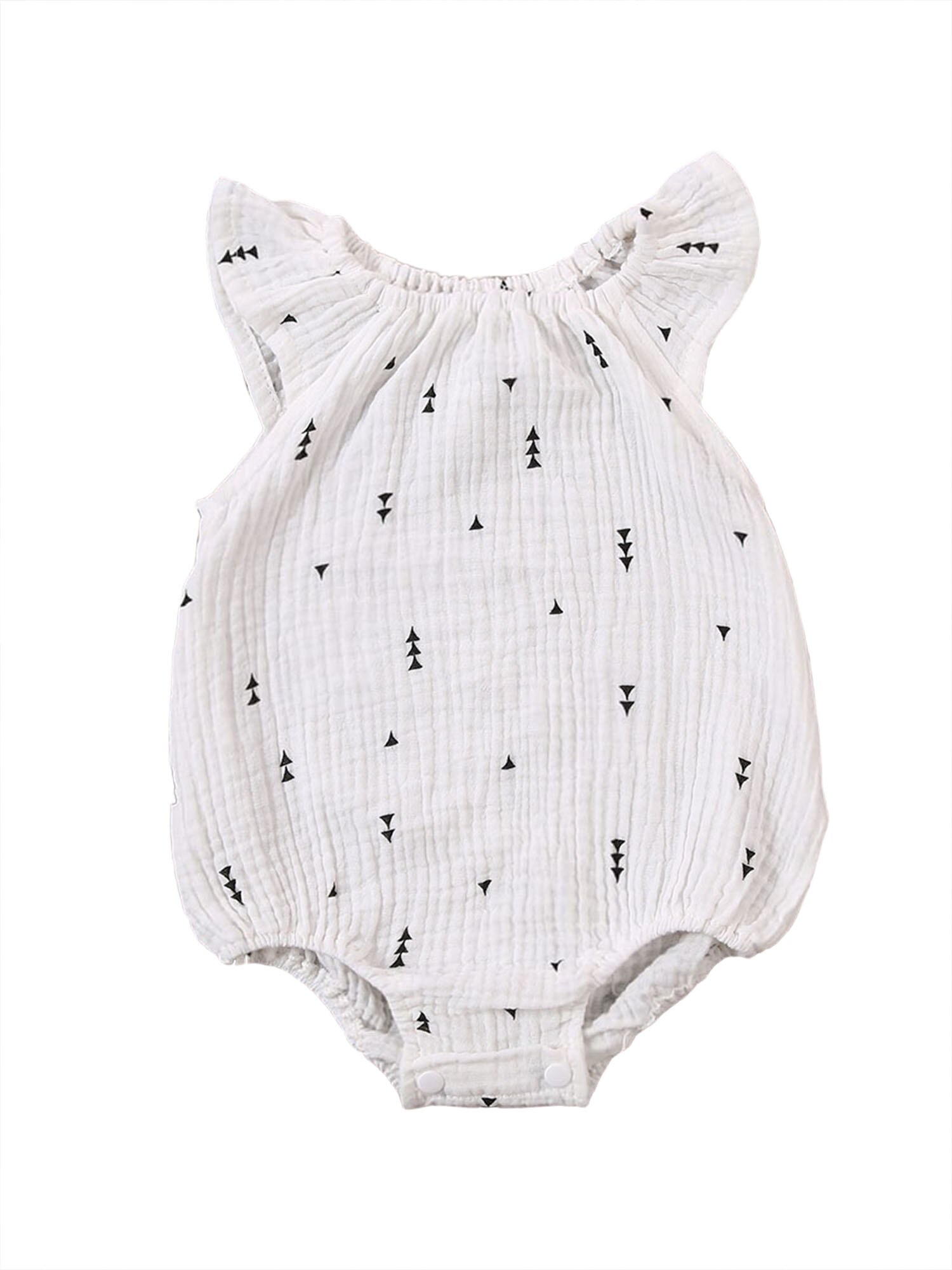 Baby Sommer Kleidung Kleinkind freundlicher Baby Mädchen Blumen- Gesamt Gesamt Bodysuit Baumwolle Leinen kurze Hose Kleidung: B / 6m