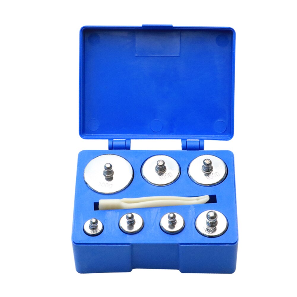 50/100/200g M2 Chrome Plating Calibration Weights Set Precision Gram Scales Weight for Digital Scale Balance: 7pcs