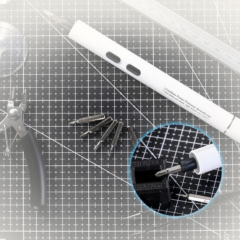 1 Set Mini Elektrische Schroevendraaier Boor Draagbare Draadloze Power Schroevendraaier Kit R9UC