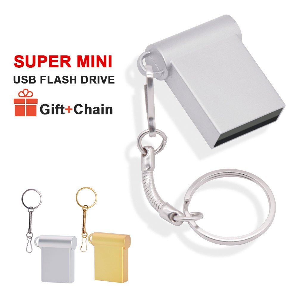 Pendrive 8GB 16GB Super Mini metalowa pamięć Usb Flash 2.0 Pendrives 32GB karta pamięci 64GB przenośna pamięć masowa U Disk prezenty