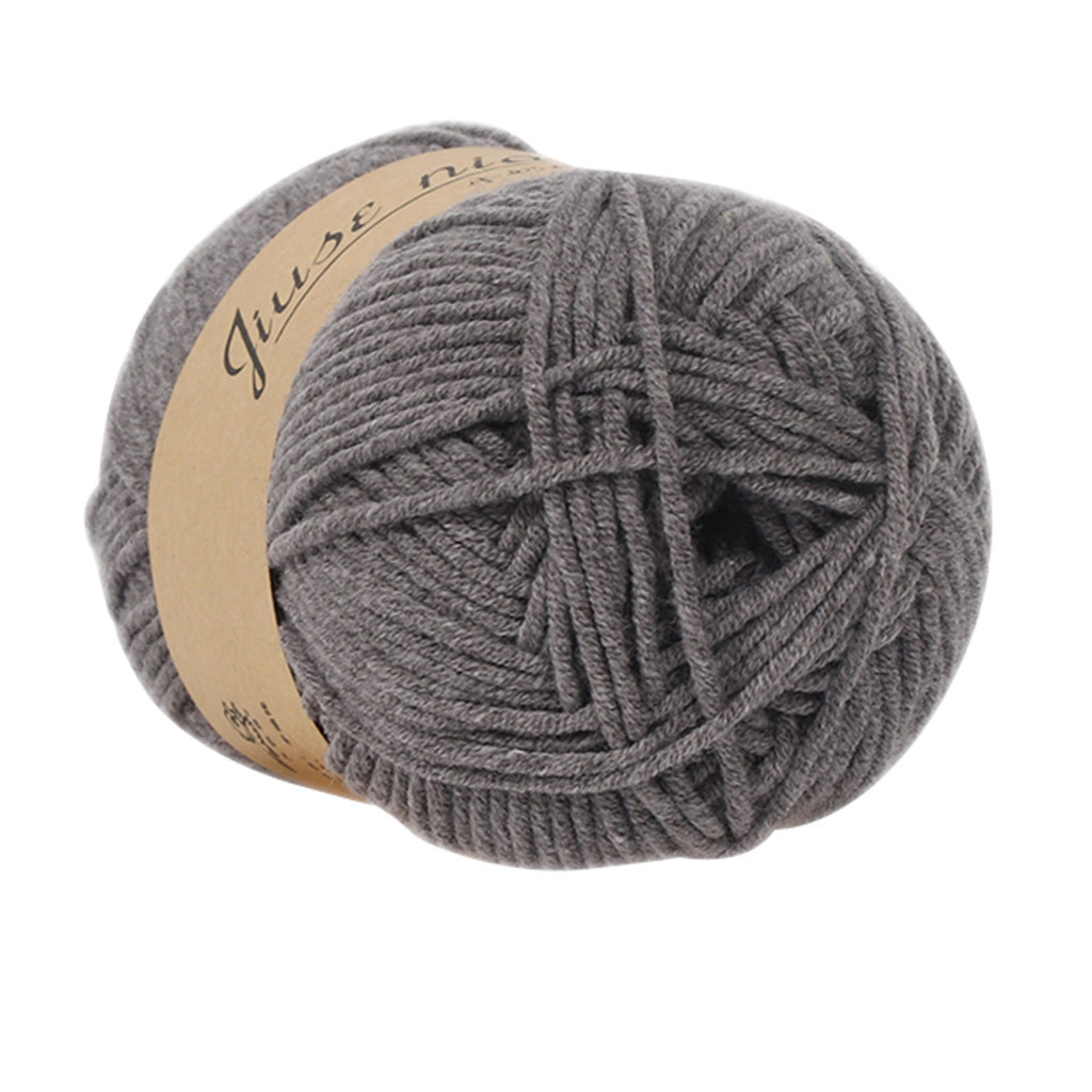 Fil de laine 5 brins de lait et de coton colorés | Bricolage, laine, coton doux, doux, écharpe Crochet épaisse poupée bébé: T