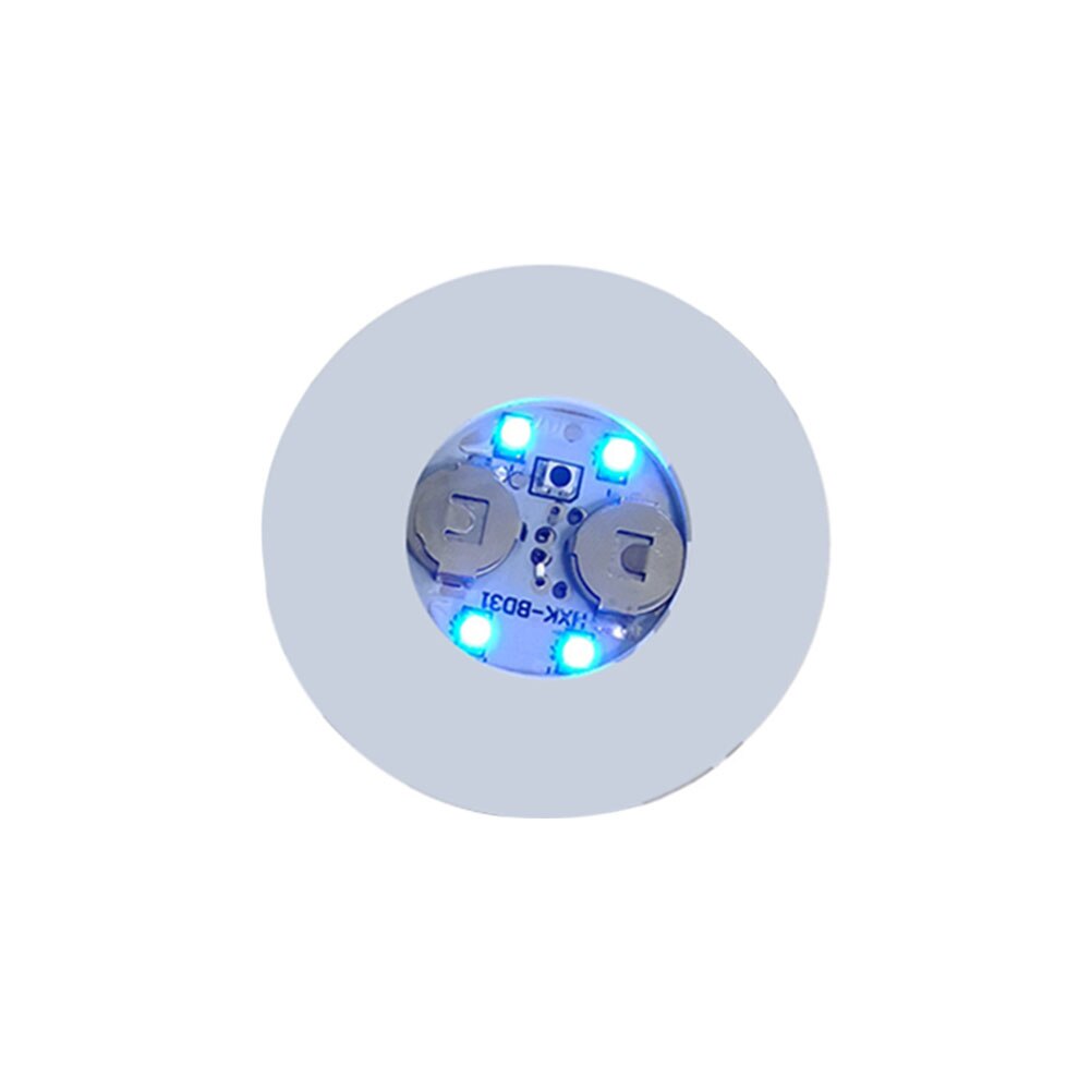LED Glorifier 3 Modes Mini Glow Coaster LED Drink Cup Mat Bottle Light Stickers Festival Nightclub Bar Party Vase Decoration: Blue / 10PCS