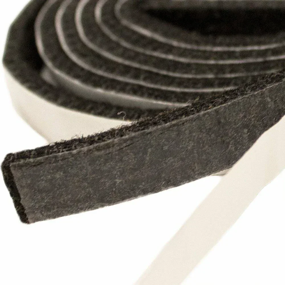 Self Adhesive Felt Tape Polyester Felt Strip Roll Hard Protector Black Furniture Felt Strips DIY Shape Sliding Pad Tape: Greyish Brown