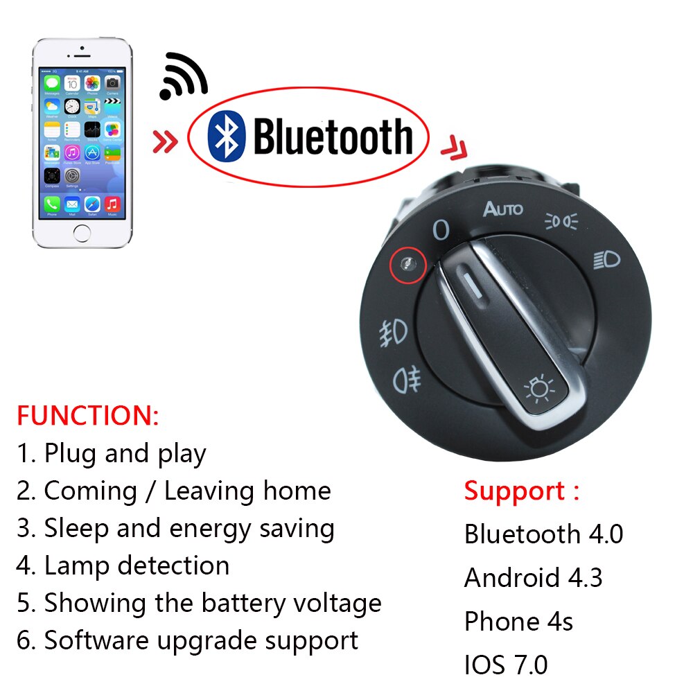 Bluetooth AUTO Headlight Head Lamp Switch Light Se... – Grandado