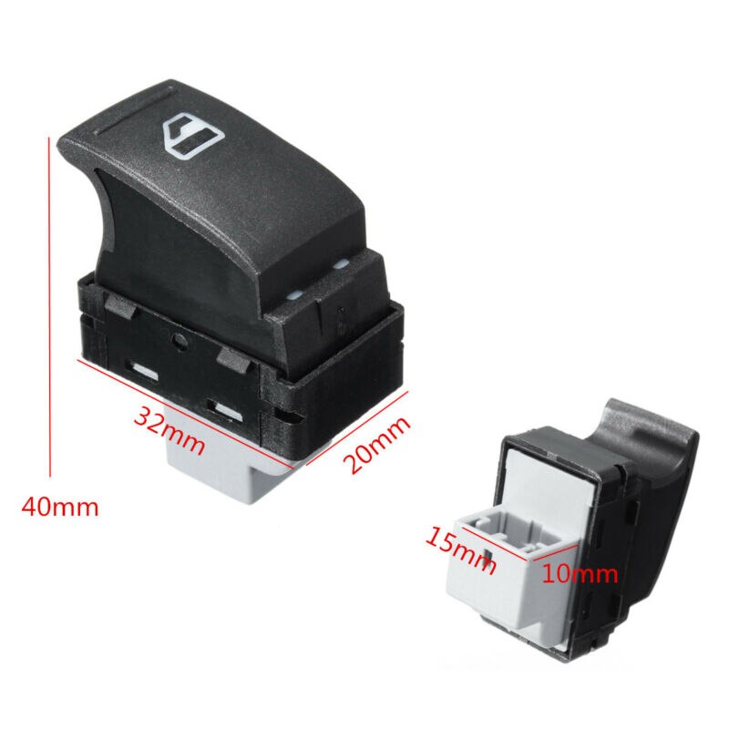 Interrupteur Lève-vitre Avant Droit Passager Pour VW Transporter T5 - Remplacement Direct OE 7E0959855