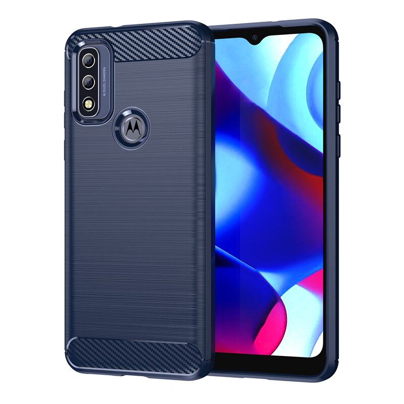 Per Cover Motorola Moto G custodia pura per Moto G Pure Coque paraurti posteriore custodia morbida antiurto in TPU per Motorola Moto G Pure Fundas: Blue