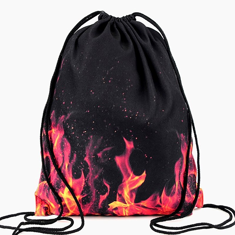 Impression 3D sac à cordon voyage toile dessiner chaîne sac crâne pieuvre motif Harajuku gothique sac à dos cartable