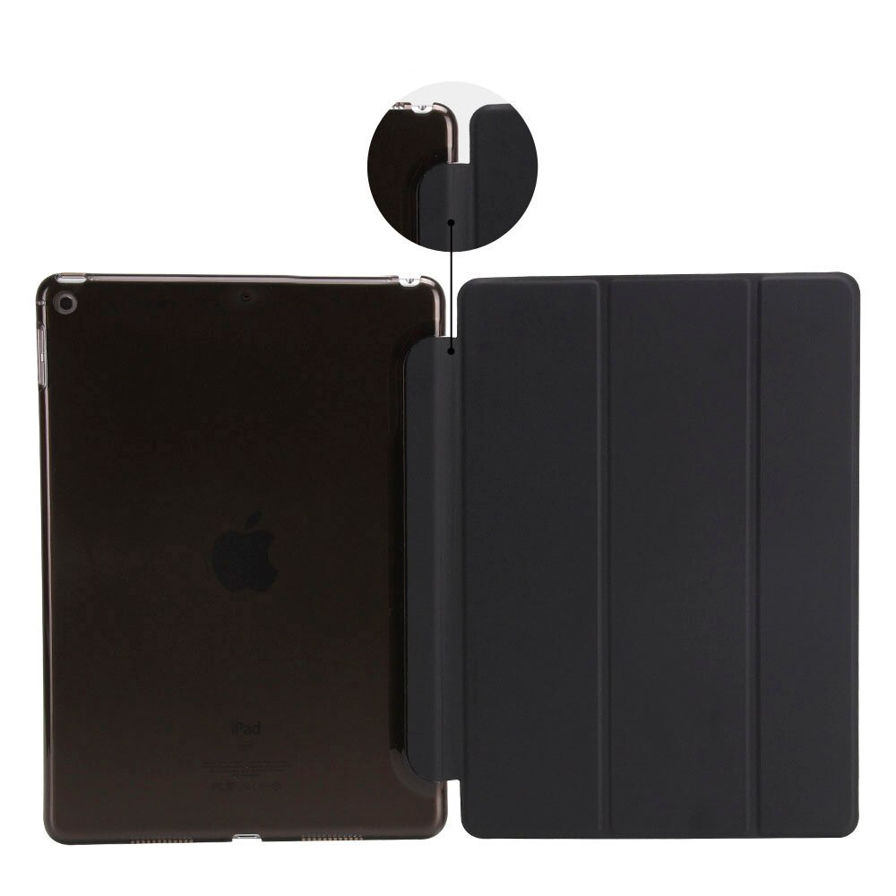Leder Weichen Fall Für Apple iPad Mini 1 2 3 Stoßfest Widerstand Anti-Staub Abdeckung Fall Für iPad ultra Slim Smart Flip Fall: Black