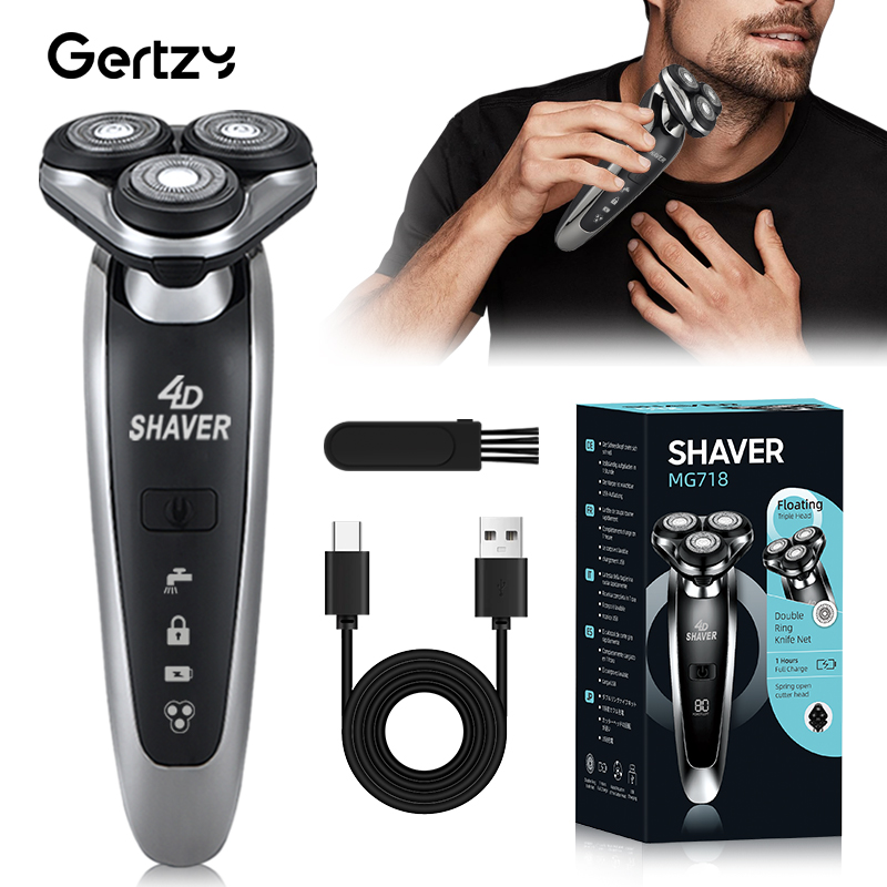 Electric Razor for Men - Rechargeable, Wet/Dry Shaver with USB Charging, Perfect Father's Day