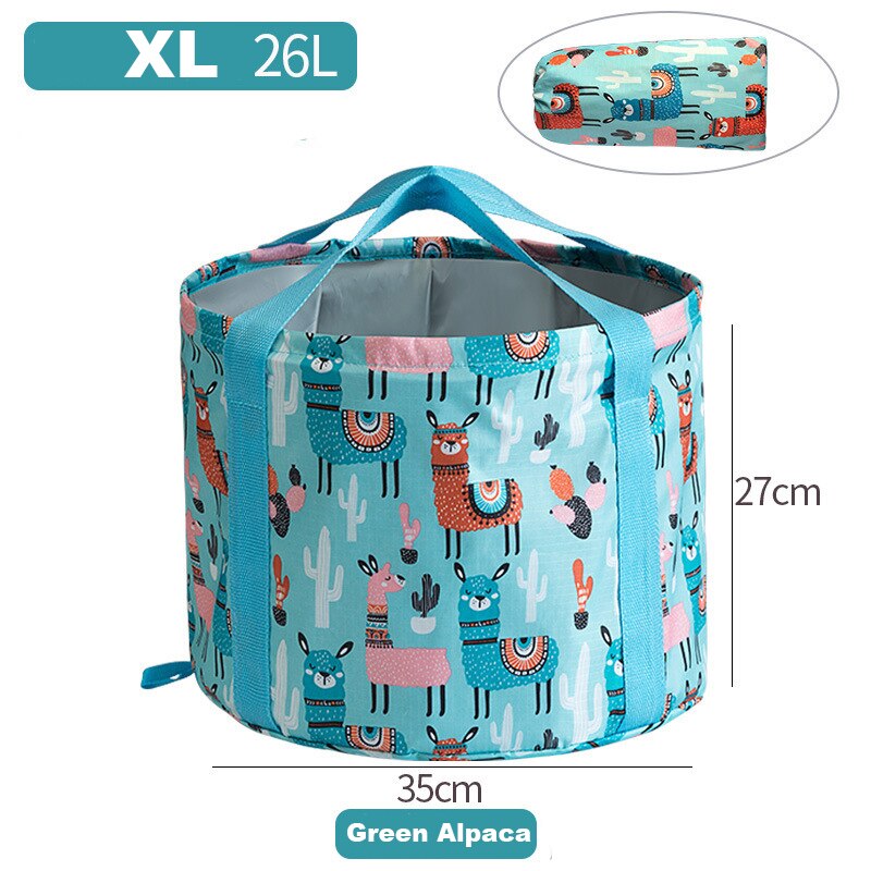 Portable Bucket Foldable Water Basin Foot Soaking Bag Large Capacity Outdoor Ice Bucket Home Picnic Fishing Bucket Bathtub: P