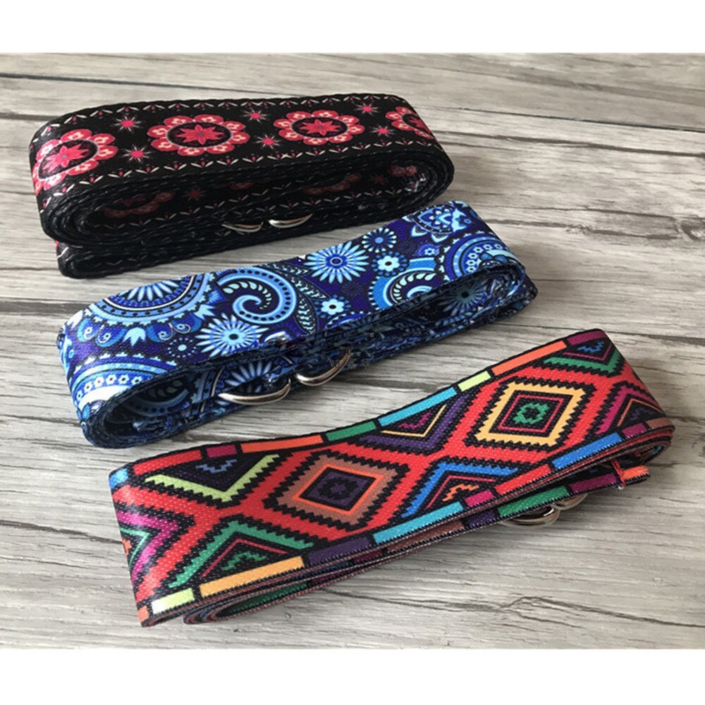 Ceinture de Yoga élastique à motif de couleur, confortable et Durable, exercice de Fitness, corde de Fitness, accessoires auxiliaires de Fitness