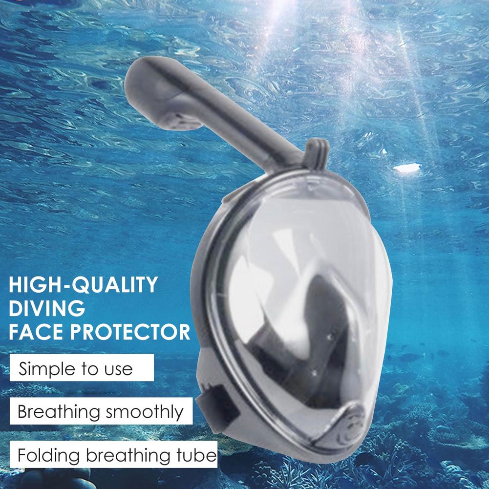 Underwater Anti-fog Snorkeling Mask Full Face Goggles Anti-leakage Diving Respiratory Swimming Spearfishing Scuba Mask For Kids