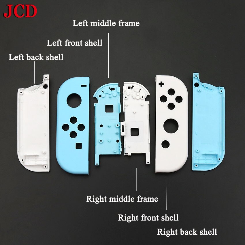 JCD 1Set Animal Crossing Replacement Housing Shell Case For Nintend Switch Joycon Left Right Controller Cover with middle frame