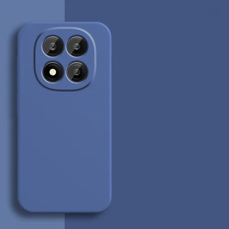 Custodia in silicone originale per Xiaomi Redmi Nota 14 pro più Custodia morbida antiurto per Xiomi Redmi Nota14 4G 5G indietro Funda: ABS / Blu