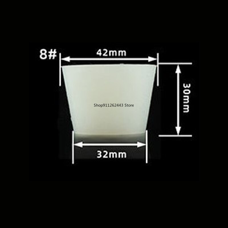 Tapones de silicona sólida para fermentación, tapones de silicona para tarro de fermentación homebrew, tapas de fermentación de goma, 00 # ~ 16 #: Model-8