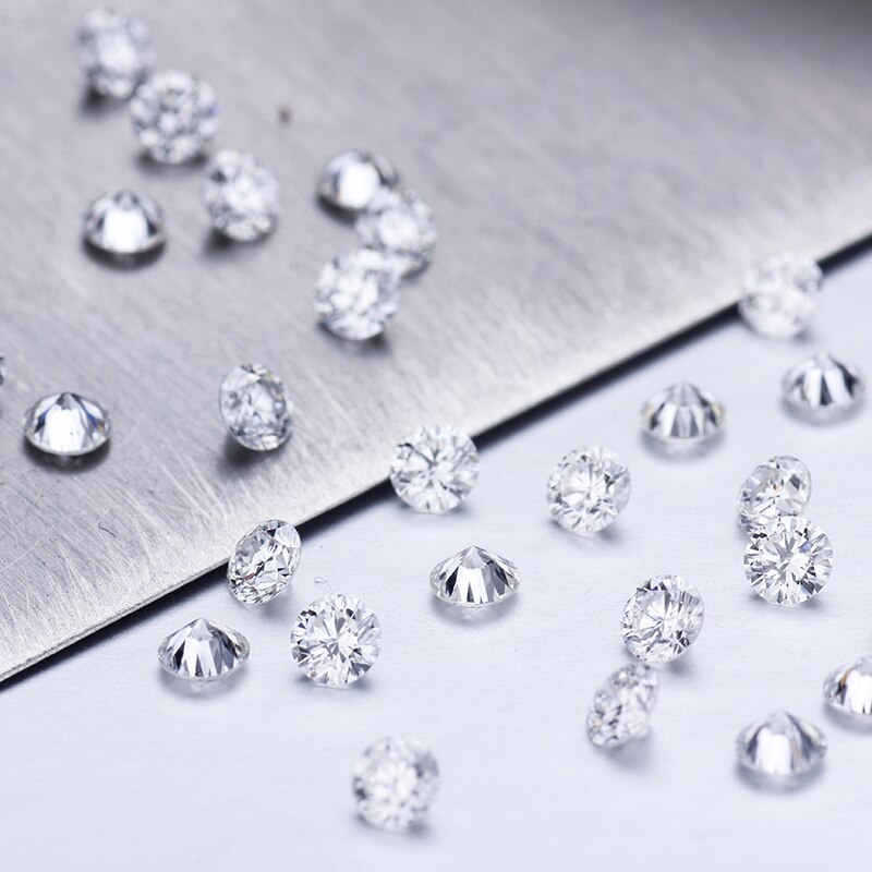Melee moissanite bijna echte diamanten kleine maat d kleur 0.01ct*110 stuks/verpakking hoogste prijs voor armband en ring