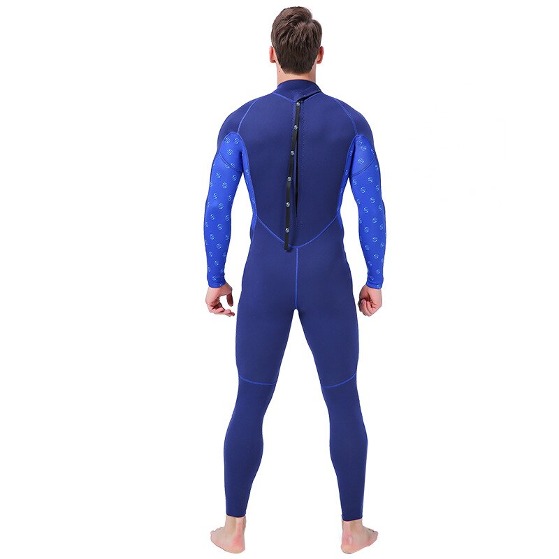 Men&#39;s Diving Suit 2mm Back Zip Full Body Wetsuit Warm UV Protection Swimming Surfing Snorkeling Suit Neoprene