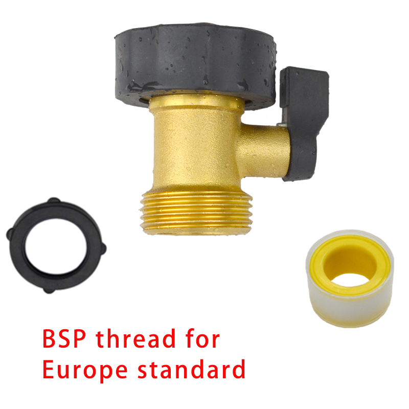 Garden Hose Splitter Heavy Duty Connector Brass Garden Hose Adapter Hose Bib Splitter Water Hose Splitter Hose Spigot Connectors: Blue