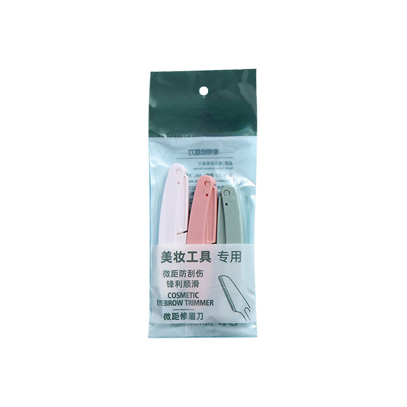 1/3pc Sicher Klapp Damen Gesicht Rasierer Augenbraue Trimmer Klinge Anti-Scratch Rasiermesser Make-Up-Tools Augenbraue Trimmer gesicht Rasierer für Frauen: Wassermelone Rot