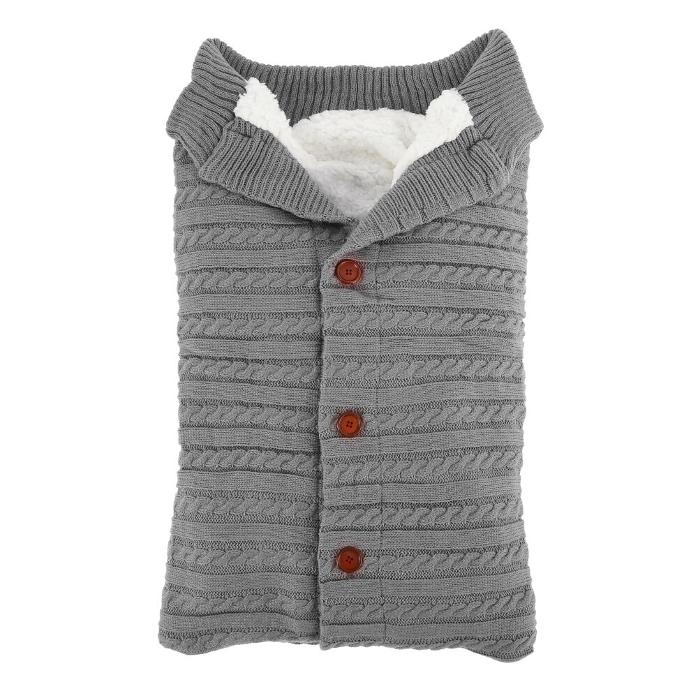 Baby Schlafsack Winter Warme Schlafsäcke Kleinkind Geschmack betroffen wickeln wickeln Kinderwagen wickeln Kleinkind Decke wickeln Schlafsack 0 ~ 12M: hell grau